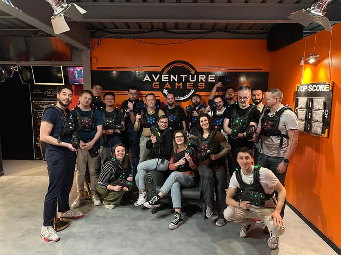 L'équipe Serli lors d'une sortie laser game