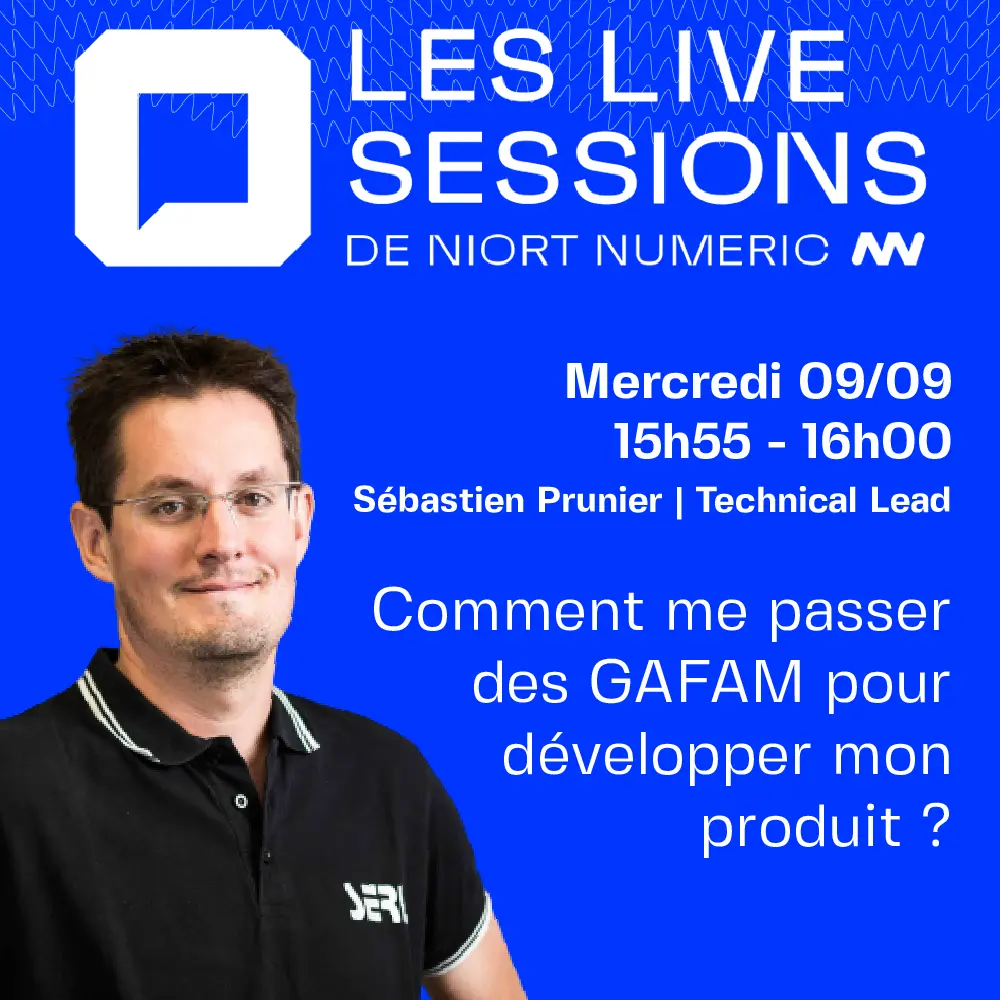 sebastien prunier intervient le 9 septembre aux live sessions de niort numeric